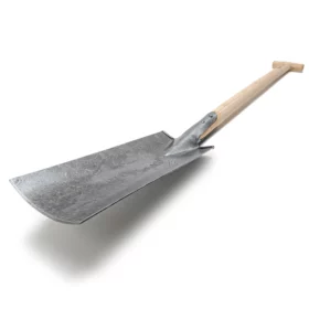 6701 - Bêche de drainage avec marchepied - manche en T en frêne de 90 cm