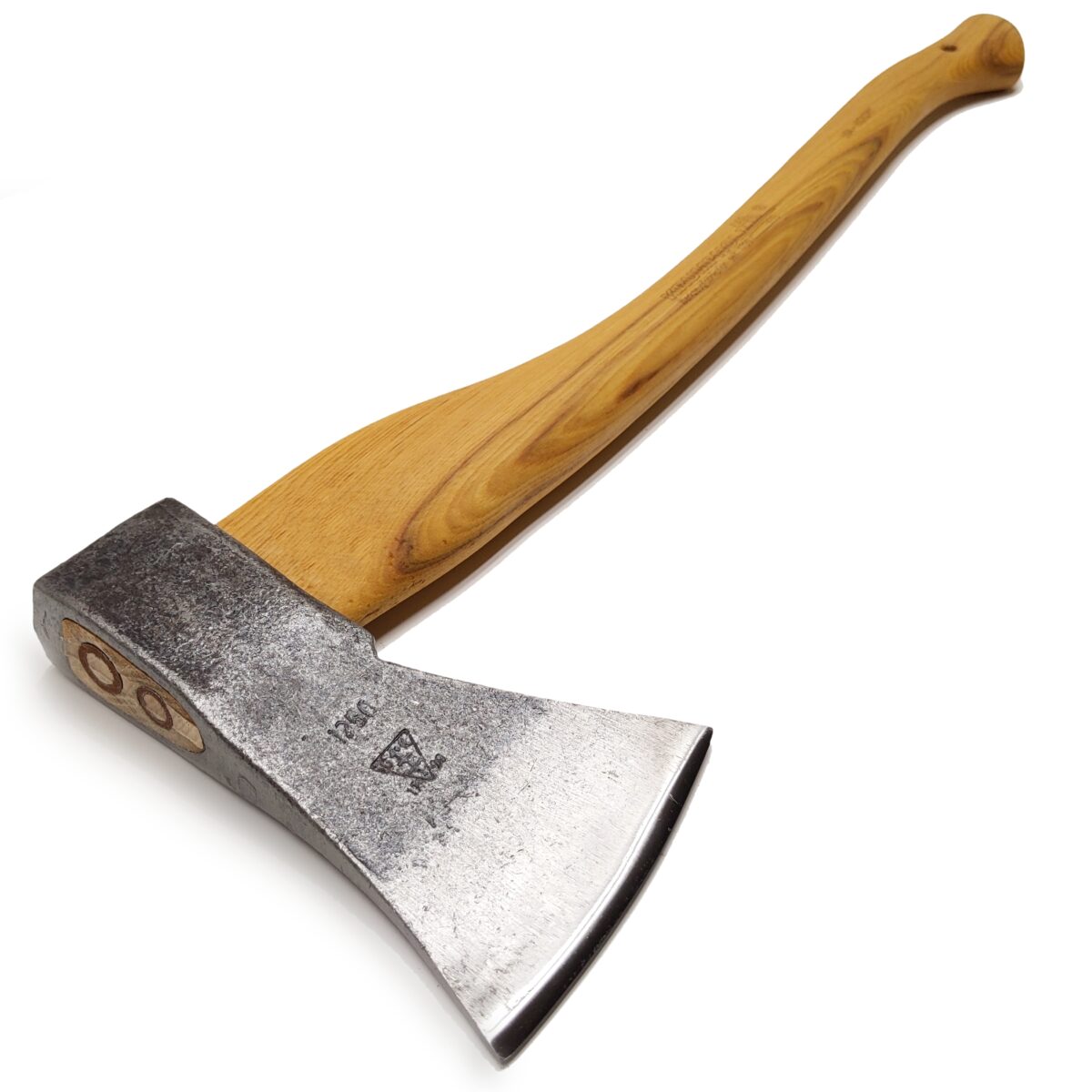 Hache forgée pour l'abattage des arbres, manche en hickory de 1 kg
