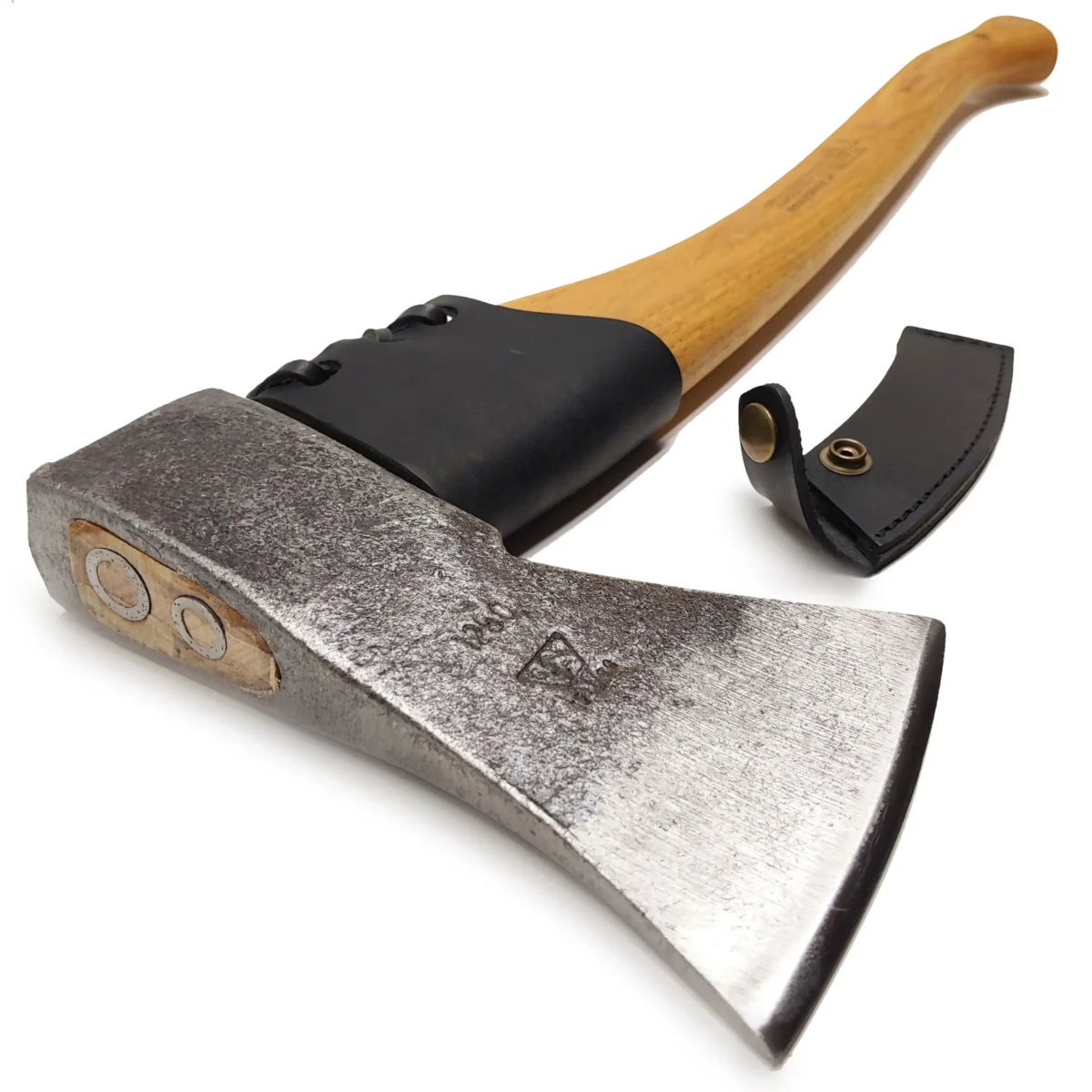 Hache pour l'abattage des arbres Protection du manche en cuir Protection de la lame en cuir, 1 kg